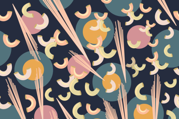 Abstract Vector Pattern Pink Macaroni
