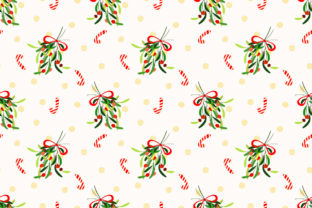 Christmas Berries and Candy Seamless
