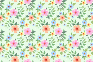 Colorful Hand Draw Flowers Pattern: A Versatile Design for Creative Projects