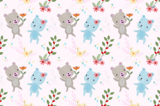 Cute Bear with Flower Seamless Pattern: A Versatile Design for Creative Projects