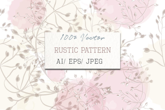 Floral Pink Pattern with Elegant Plants: A Guide to 100 Vector Art Designs