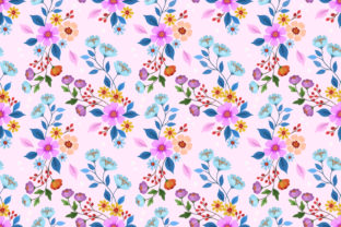 Hand Drawn Pink Flower Seamless Pattern: A Versatile Design Asset for Creative Professionals