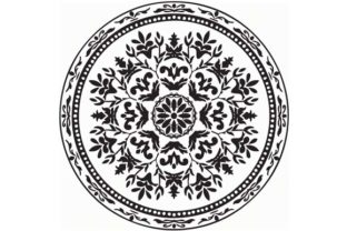 Mandala Vector Art Pattern Black 1
