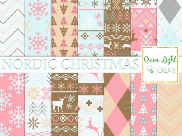 Nordic Winter Christmas Backgrounds