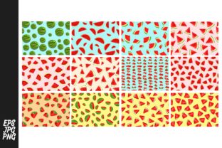Pattern Watermelon Vector Bundle for Creative Efficiency