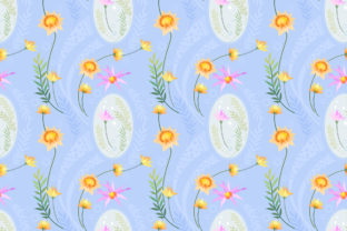 Seamless Pattern with Flowers Blossom