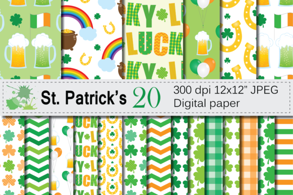 St Patrick’s Day Digital Paper